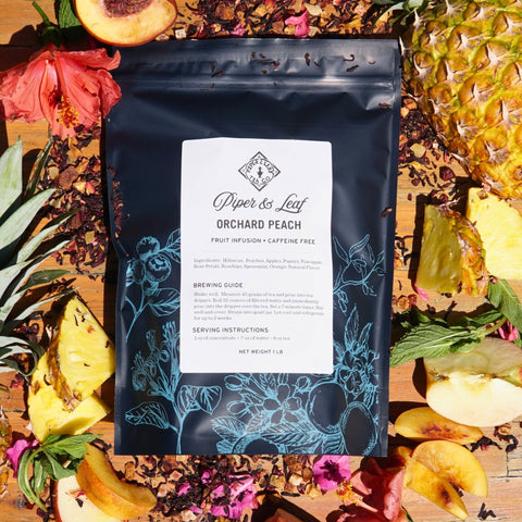 Orchard Peach Pound Bag - 190 servings | | Loose Tea from Piper and Leaf Tea Co.
