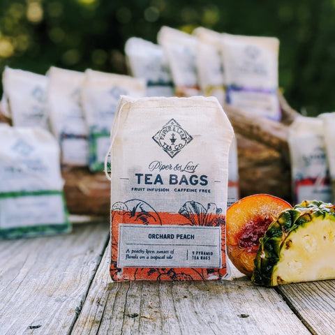 Orchard Peach 9ct Tea Bags in Muslin