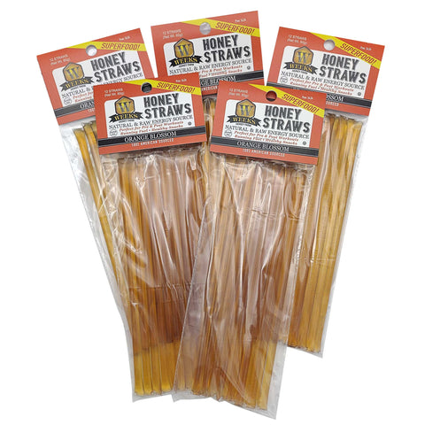Raw Honey Straws | Orange Blossom, Wildflower, Raspberry Honey | Weeks Honey Farm