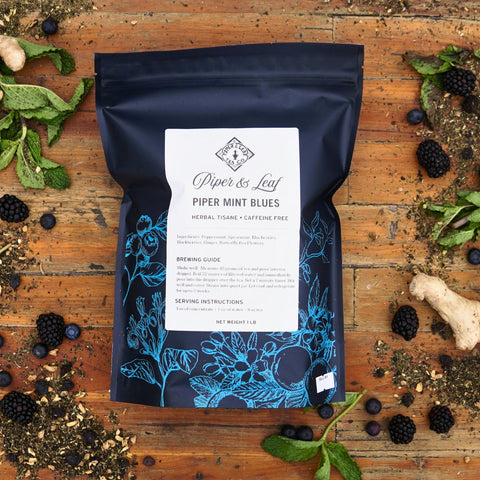 Piper Mint Blues Pound Bag - 190 servings | | Loose Tea from Piper and Leaf Tea Co.