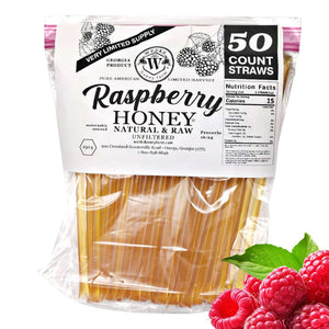 Delicious Raspberry Honey Straws: 50 ct - Premium  from Weeks Naturals | Weeks Honey Farm - Just $19.99! Shop now at Weeks Naturals | Weeks Honey Farm