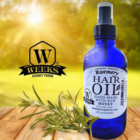 Weeks Hair Oil Blend Will Nourish Your Hair or Beard Perfectly - Vitamins & Supplements - Only $5.99! Order now at Weeks Honey Farm Fast shipping and excellent customer service.