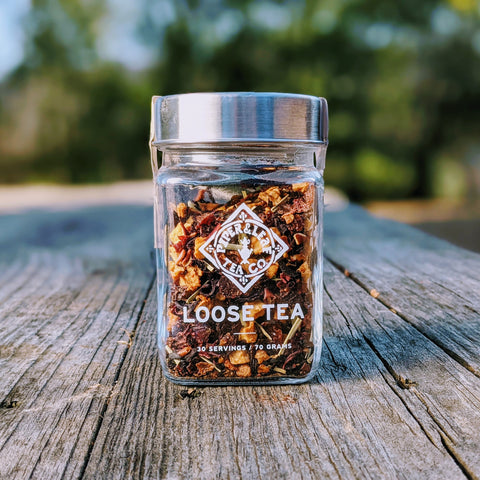 Strawberry Shindig Glass Jar of Loose Leaf Tea - 30 Servings | | Loose Tea from Piper and Leaf Tea Co.