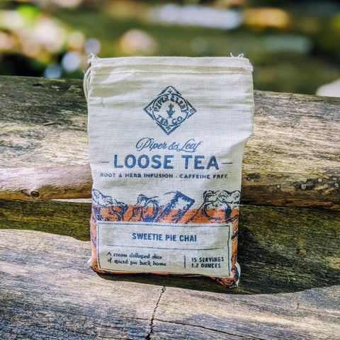 Sweetie Pie Chai Muslin Bag of Loose Leaf Tea - 15 Servings | | Loose Tea from Piper and Leaf Tea Co.