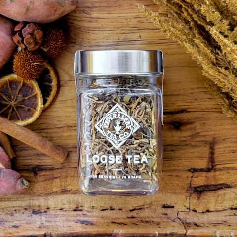 Sweetie Pie Chai Glass Jar of Loose Leaf Tea - 30 Servings | | Loose Tea from Piper and Leaf Tea Co.