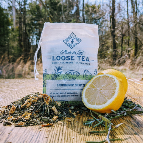 Springdrop Spritzer Muslin Bag of Loose Leaf Tea - 15 Servings | | Loose Tea from Piper and Leaf Tea Co.