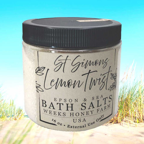 Weeks Honey Farm Southern Bath Salts; 16oz
