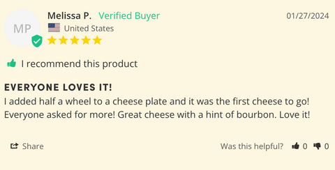 Bourbon Gouda from Wisconsin - House Cheese - Only $6.71! Order now at Weeks Honey Farm Fast shipping and excellent customer service.