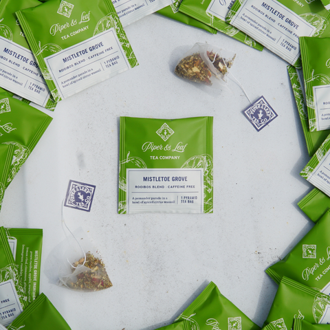 Mistletoe Grove Case of Individually Wrapped Tea Bags- 50ct | | Tea Bags from Piper and Leaf Tea Co.