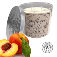 Weeks Premium Soy Candles; 3 Wick | Southern Belle | Gifts from Weeks Honey Farm, Inc.