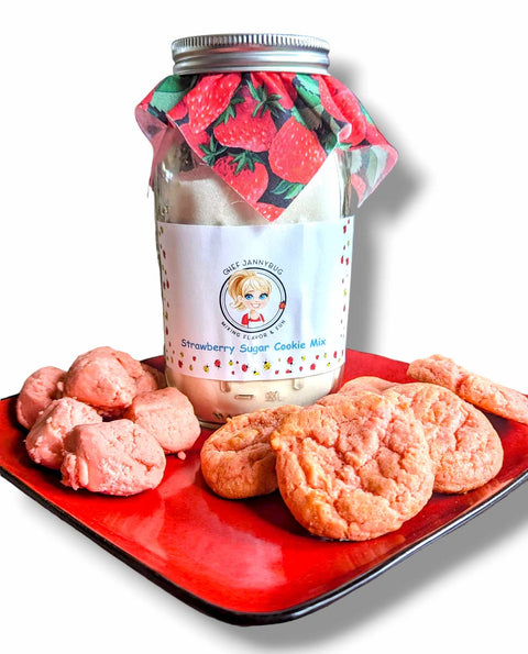 Strawberry Sugar Cookie Mix - Easy Homemade Fresh Strawberry Cookies, Makes 40 - Weeks Honey Farm