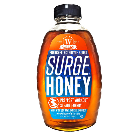 Surge Honey™ will Energize and Boost Your Electrolytes for Pre/Post Workouts Honey from Weeks Honey Farm http://www.WeeksHoneyFarm.com