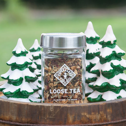 Mistletoe Grove Glass Jar of Loose Leaf Tea - 30 Servings | | Loose Tea from Piper and Leaf Tea Co.