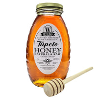 Pure Raw Tupelo Honey for Sale in Georgia is a Buttery Delight | 16 Ounce Tupelo Glass Jar | Honey from Weeks Honey Farm, Inc.