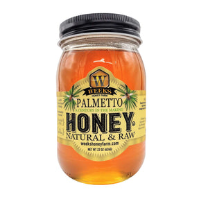 Weeks Raw Palmetto Honey, 22 oz - Premium Honey from Weeks Honey Farm - Just $19.99! Shop now at Weeks Naturals | Weeks Honey Farm