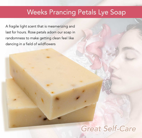 Weeks Prancing Petals Lye Soap; 4.8 oz - Soaps - Only $5.99! Order now at Weeks Honey Farm