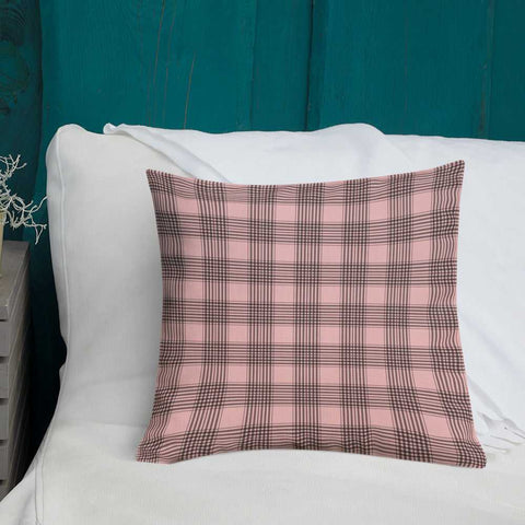 Sweet Cherry Blossoms with Tartan | Premium Pillow Home & Garden from Weeks Honey Farm, Inc. http://www.WeeksHoneyFarm.com