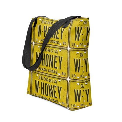 Weeks Honey Farm Vintage Georgia Tag Tote Bag - 1960  from Weeks Honey Farm http://www.WeeksHoneyFarm.com