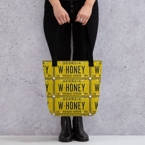 Weeks Honey Farm Vintage Georgia Tag Tote Bag - 1960 -  - Only $29.50! Order now at Weeks Honey Farm Fast shipping and excellent customer service.