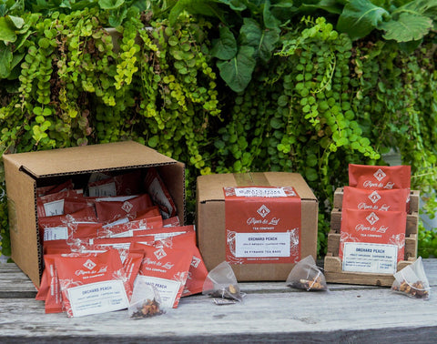 Orchard Peach Case of Individually Wrapped Tea Bags- 50ct | | Tea Bags from Piper and Leaf Tea Co.
