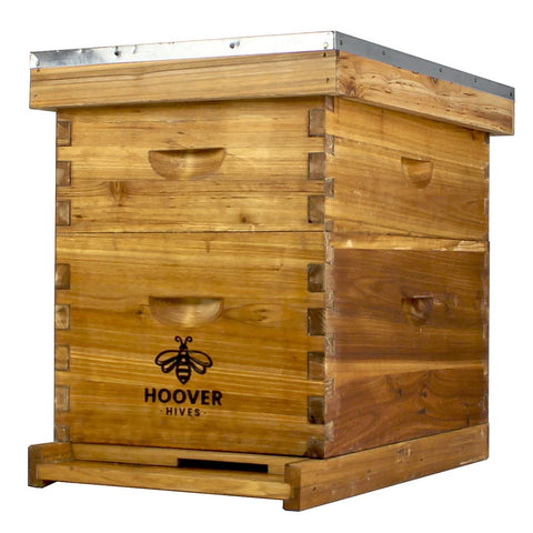 Wax-Coated 8 Frame Beehive - (1)Deep & (1)Medium | | Full Hive from Galena Farms