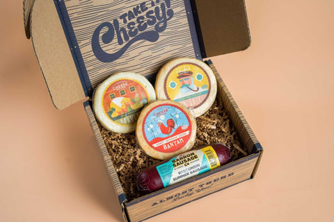 Cheese & Sausage Sampler (4-Pack) Gifts from Cheese Brothers, Inc. http://www.WeeksHoneyFarm.com