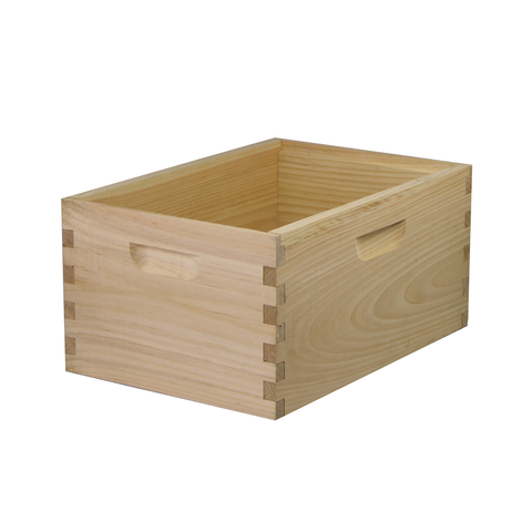 8 Frame Langstroth Deep Brood Box – Amish-Made Eastern White Pine (No Frames) | Weeks Honey Farm