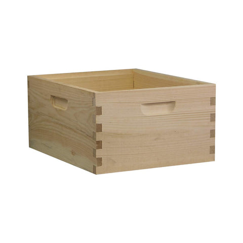 10 Frame Deep Brood Box – Unassembled w/ Frames & Foundations – Made in USA | Weeks Honey Farm