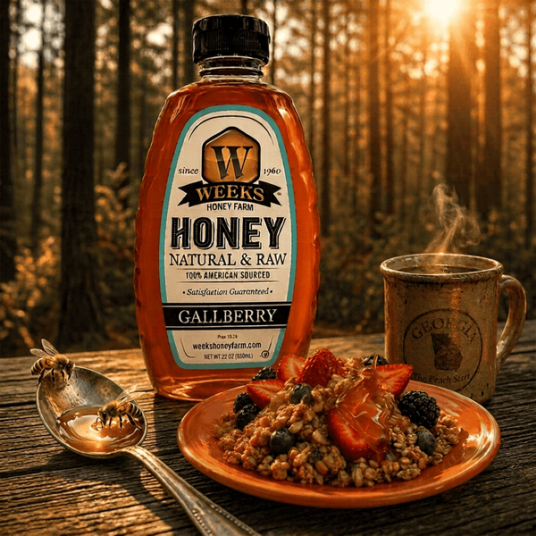 Our Best All-Natural Pure Raw Gallberry Honey