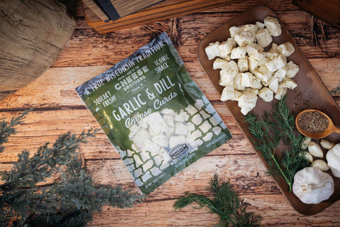 Garlic and Dill Cheese Curds *Ships Fresh Daily* from Wisconsin Cheese from Cheese Brothers, Inc. http://www.WeeksHoneyFarm.com