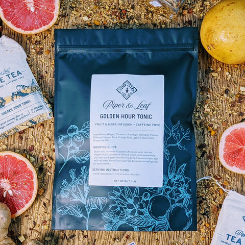 Golden Hour Tonic Pound Bag - 190 servings | | Loose Tea from Piper and Leaf Tea Co.