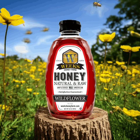 All-Natural Pure Raw and Unfiltered Georgia Wildflower Honey Honey from Weeks Honey Farm, Inc. http://www.WeeksHoneyFarm.com