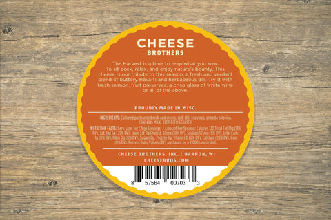 Dill Havarti from Wisconsin - House Cheese - Only $8.95! Order now at Weeks Honey Farm Fast shipping and excellent customer service.