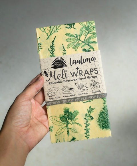 Laulima Native Plant Medium Wrap - beeswax Wraps - Only $14! Order now at Weeks Honey Farm Fast shipping and excellent customer service.