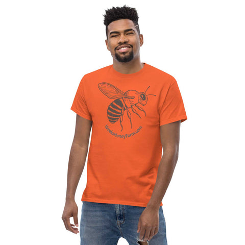 Honey Bee Men's T-shirt  from Weeks Honey Farm, Inc. http://www.WeeksHoneyFarm.com