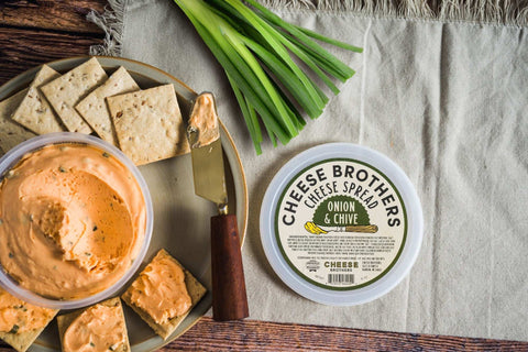 Onion and Chive Cheese Spread *New Release* from Wisconsin Cheese from Cheese Brothers, Inc. http://www.WeeksHoneyFarm.com