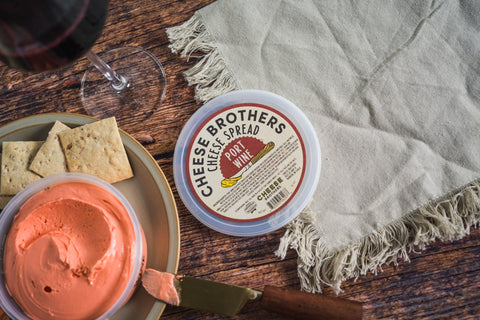 Port Wine Cheese Spread *New* from Wisconsin - Cheese - Only $9.95! Order now at Weeks Honey Farm Fast shipping and excellent customer service.