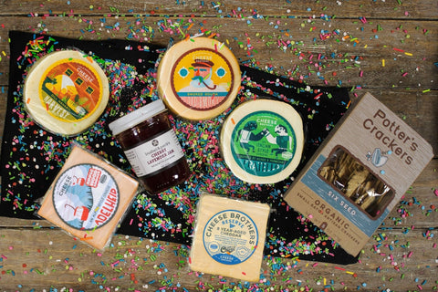 "Take it Cheesy" Retirement Gift Basket - House Cheese - Only $69.95! Order now at Weeks Honey Farm Fast shipping and excellent customer service.
