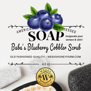 Weeks Ba Ba's Blueberry- Cold Pressed Soap; 4.5 oz - Soaps - Only $5.99! Order now at Weeks Honey Farm