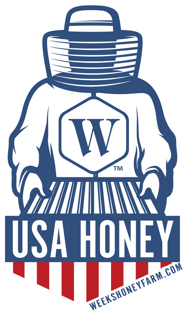 Support American Beekeepers! Weeks USA Honey - Bubble-free decals - Premium Apparel & Accessories from Weeks Naturals | Weeks Honey Farm - Just $8.99! Shop now at Weeks Naturals | Weeks Honey Farm