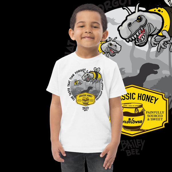 Bailey Bee "Jurassic Bee"; Toddler Jersey T-shirt - shirt - Only $17.50! Order now at Weeks Honey Farm