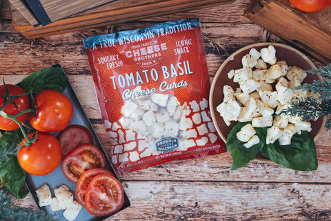 Tomato Basil Cheese Curds *Ships Fresh Daily* from Wisconsin - Cheese - Only $8.95! Order now at Weeks Honey Farm Fast shipping and excellent customer service.