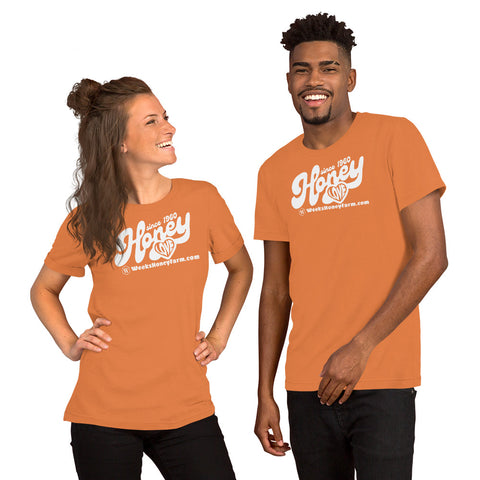 Weeks "Honey Love" T-Shirt is soft and fun! - Apparel & Accessories - Only $20.69! Order now at Weeks Honey Farm Fast shipping and excellent customer service.