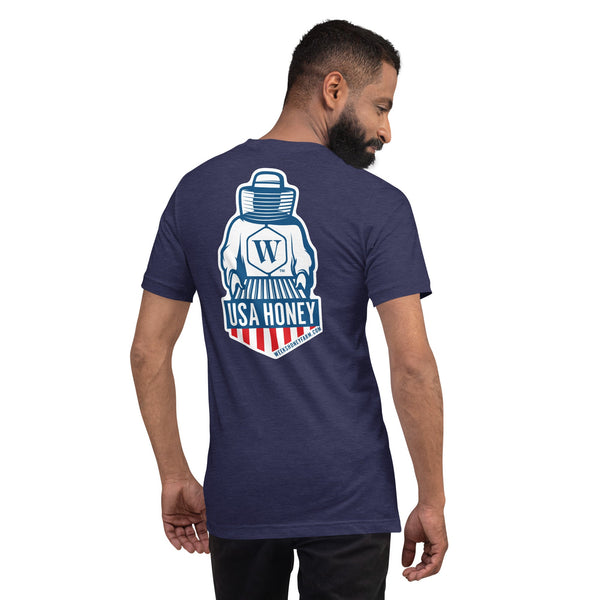 Weeks USA Honey Patriotic Unisex t-shirt -  - Only $27! Order now at Weeks Honey Farm