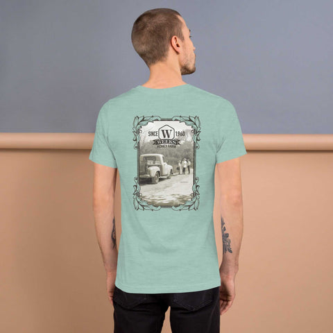 Talking Honey, 1960 Soft Fit Unisex T-shirt Apparel & Accessories from Weeks Honey Farm http://www.WeeksHoneyFarm.com