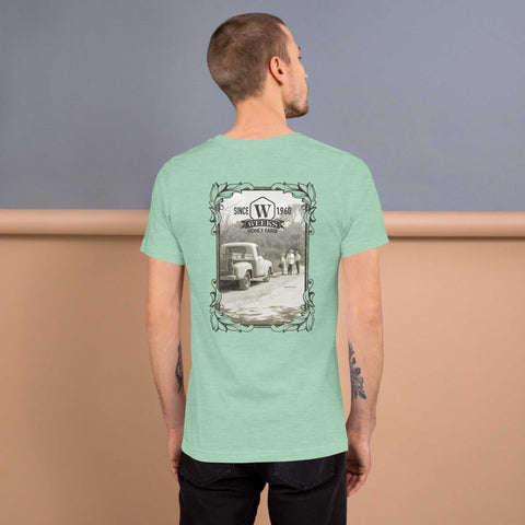 Talking Honey, 1960 Soft Fit Unisex T-shirt Apparel & Accessories from Weeks Honey Farm http://www.WeeksHoneyFarm.com