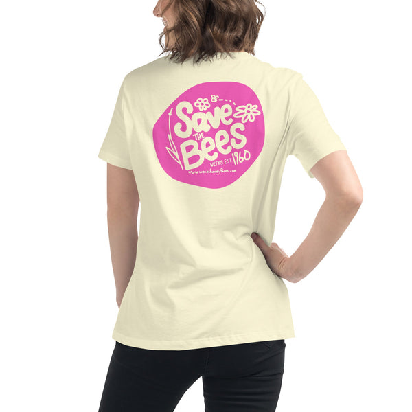 Weeks Save the Bees- Comfy Women's Relaxed T-Shirt - Premium  from Weeks Naturals | Weeks Honey Farm - Just $19.20! Shop now at Weeks Naturals | Weeks Honey Farm