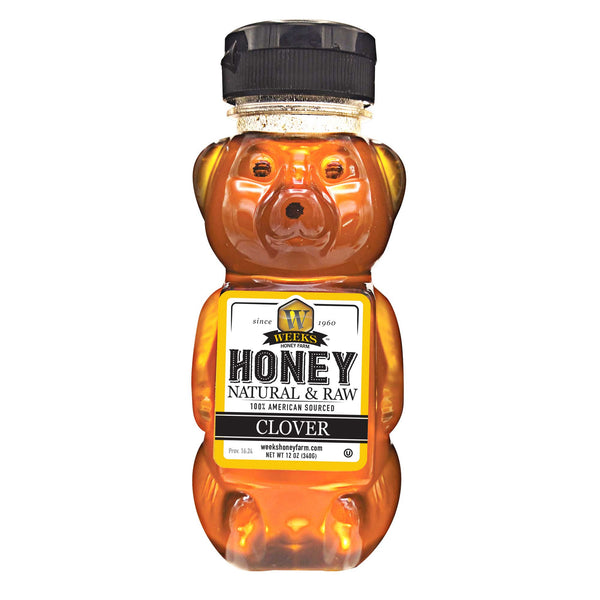 Our Best All-Natural Pure Raw Clover Honey - Premium Honey from Weeks Honey Farm, Inc. - Just $7.99! Shop now at Weeks Naturals | Weeks Honey Farm