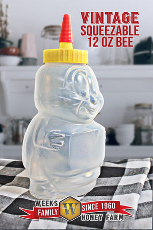 Weeks Honey Farm Vintage Squeezable 12 oz Bee -  - Only $2! Order now at Weeks Honey Farm
