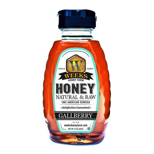 Our Best All-Natural Pure Raw Gallberry Honey - Premium Honey from Weeks Honey Farm - Just $7.99! Shop now at Weeks Naturals | Weeks Honey Farm